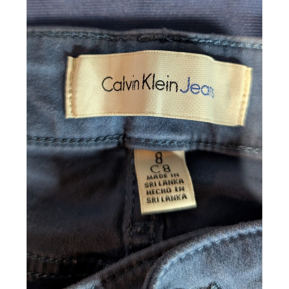 Calvin Klein Jeans Women Ankle Skinny Pants Blue‎ Size 8 - Picture 3 of 10